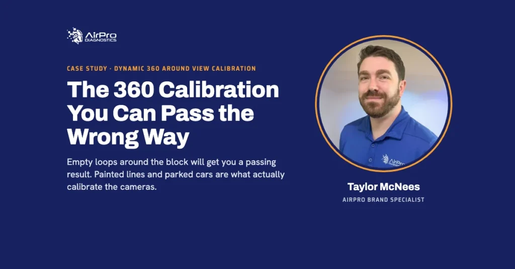 Case study: The 360 Calibration You Can Pass the Wrong Way, by AirPro Brand Specialist Taylor McNees