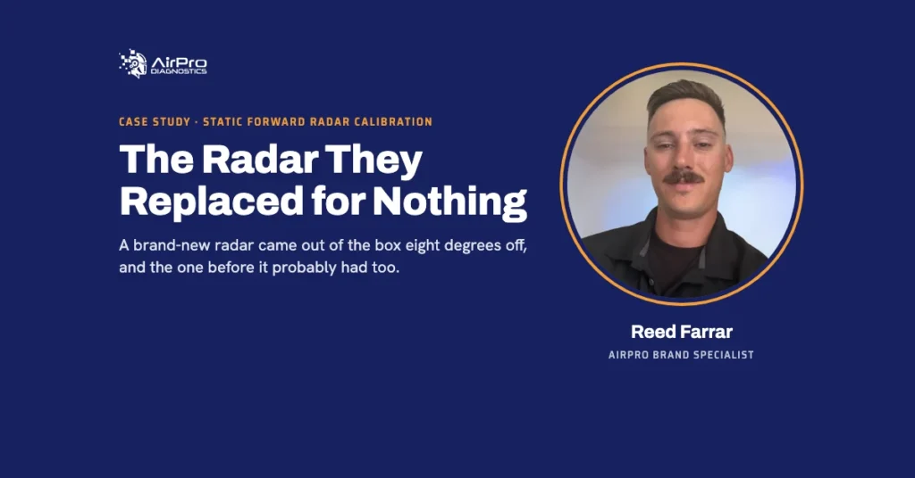 Case study: The Radar They Replaced for Nothing, by AirPro Brand Specialist Reed Farrar